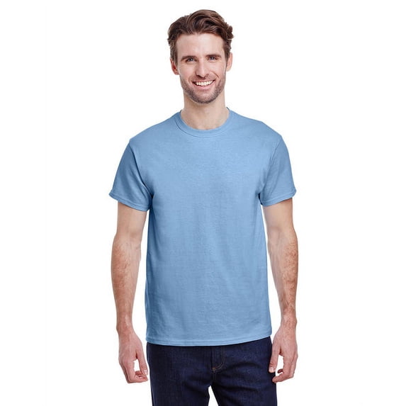 Gildan G500 Adult Unisex Light Blue Heavy Cotton T-Shirts, 3 Pack in Size M