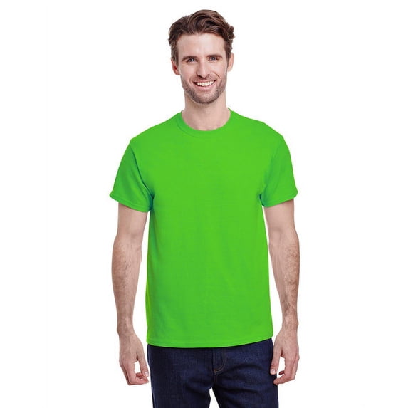 Gildan G500 Adult Unisex Lime Heavy Cotton T-Shirts, 3 Pack in Size 2XL