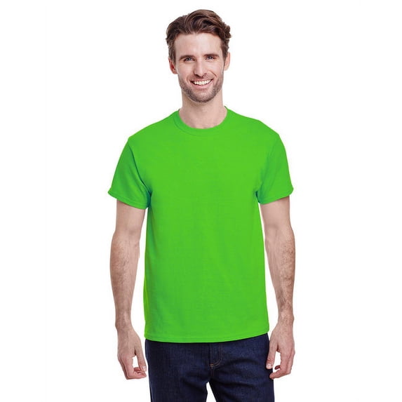 Gildan G500 Adult Unisex Lime Heavy Cotton T-Shirts, in Size 3XL