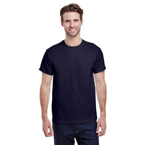 Gildan G500 Adult Unisex Navy Heavy Cotton T-Shirts, 3 Pack in Size 3XL