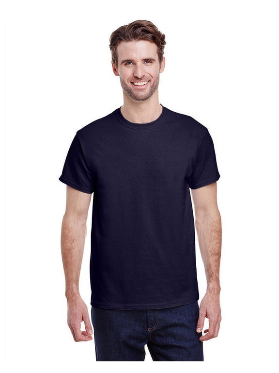 G500 Adult Unisex Navy Heavy Cotton T-Shirts, in Size 2XL