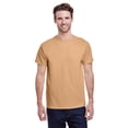 thumbnail image 1 of Gildan G500 Adult Unisex Old Gold Heavy Cotton T-Shirts, 3 Pack in Size L, 1 of 3