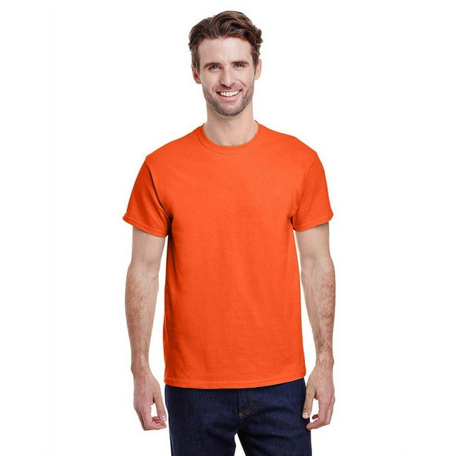 Gildan G500 Adult Unisex Orange Heavy Cotton T-Shirts, in Size XL