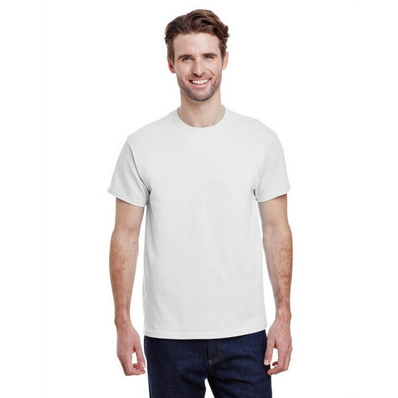 Gildan G500 Adult Unisex White Heavy Cotton T-Shirts, 3 Pack in Size S