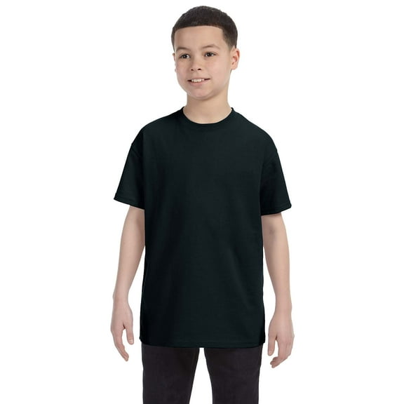 Gildan G500B Heavy Cotton Youth T Shirt, Black, XS, Pack Of 3, All Graphic Tees