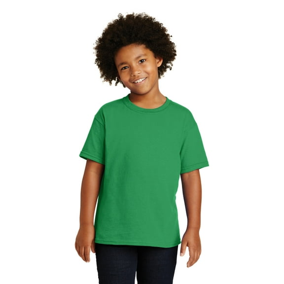 Gildan G500B Heavy Cotton Youth T Shirt, Irish Green, S, Pack Of 10, Multi-Pack Basics