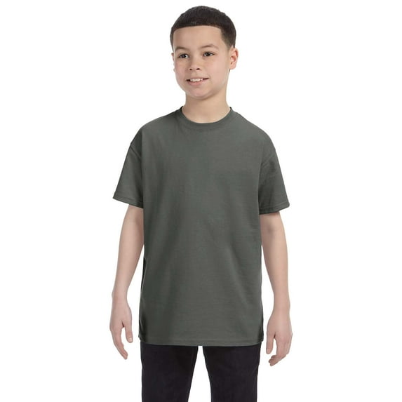 Gildan - Heavy Cotton Youth T-Shirt - 5000B, Military Green, M