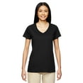 thumbnail image 1 of Gildan G500VL Ladies Heavy Cotton 100% Cotton V-Neck T-Shirt, Black, 2X, Pack Of 12, Tshirts for Women, 1 of 1