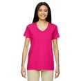 thumbnail image 1 of Gildan G500VL Ladies Heavy Cotton 100% Cotton V-Neck T-Shirt, Heliconia, S, Pack Of 12, Tshirts for Women, 1 of 1