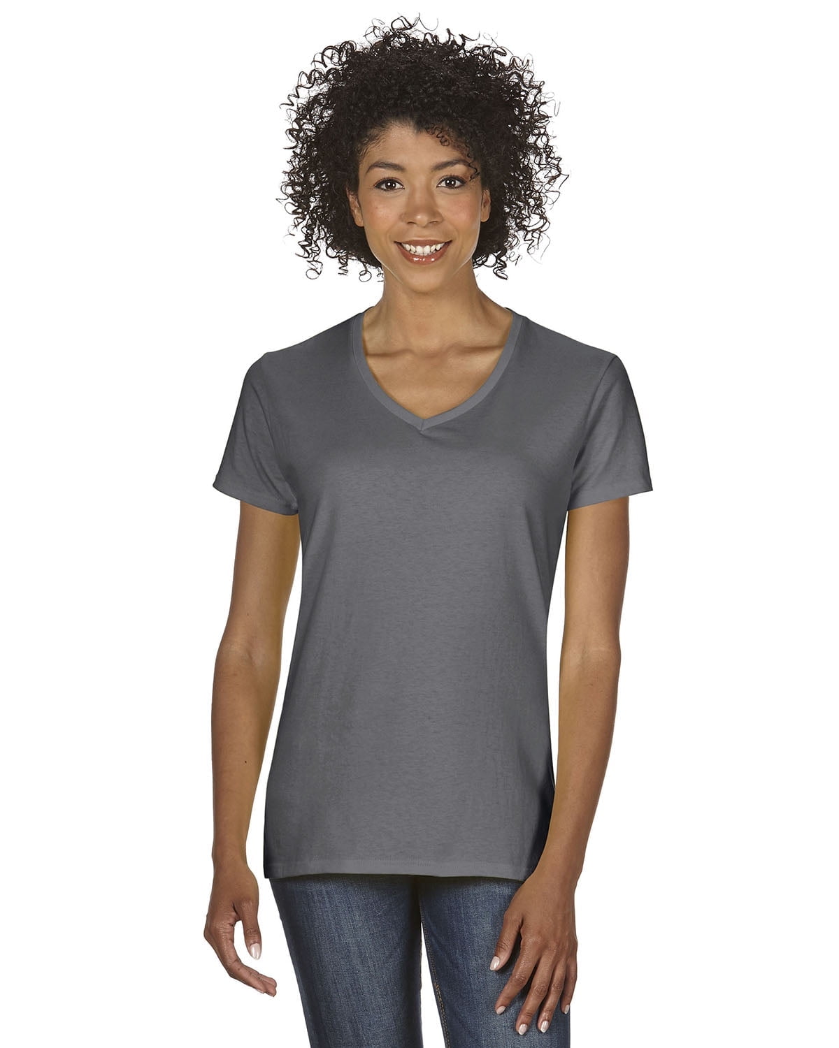 Gildan 5400L Missy Fit Long Sleeve T-Shirt – Heavy Cotton, Navy, X-Large, Taped Neck, First Quality - View #8