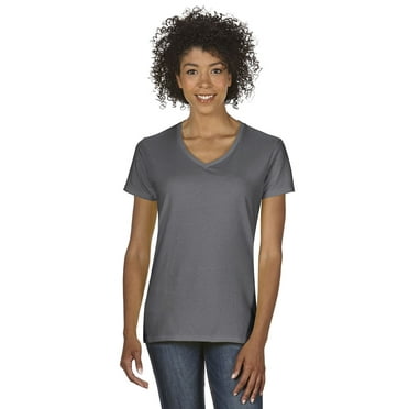 Gildan G500VL Ladies Heavy Cotton 100% Cotton V-Neck T-Shirt