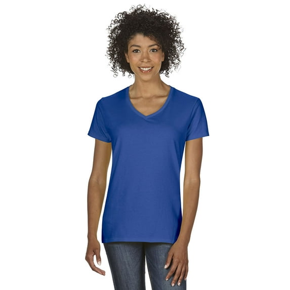 Gildan G500VL Ladies Heavy Cotton 100% Cotton V-Neck T-Shirt