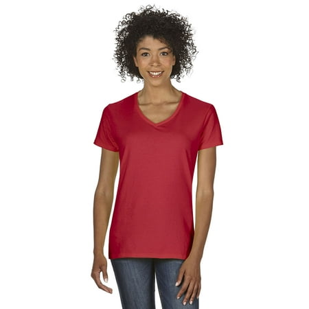 Gildan G500VL Ladies Heavy Cotton 100% Cotton V-Neck T-Shirt