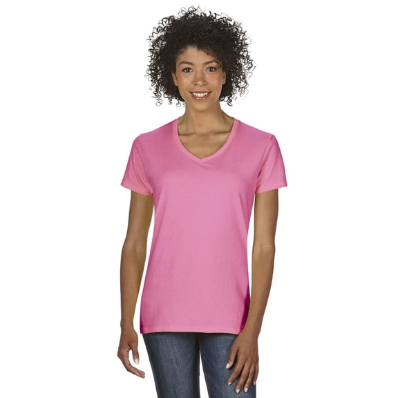 Ladies' Heavy Cotton™ V-Neck T-Shirt