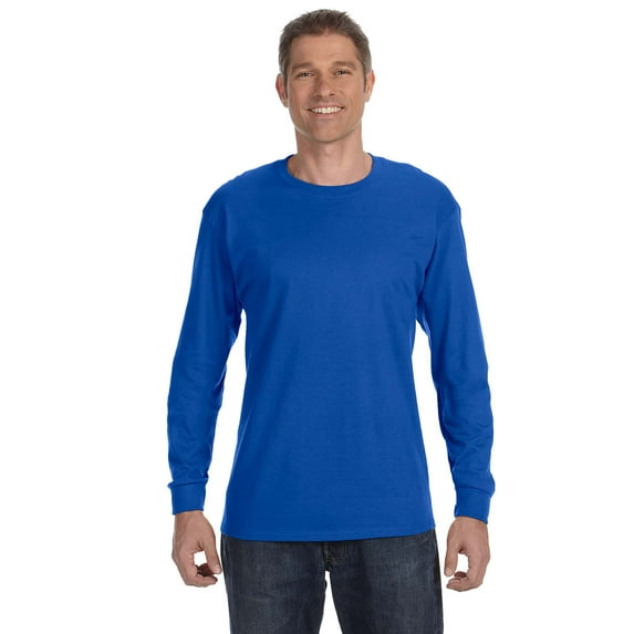 Gildan G540 Heavy Cotton 100% Cotton Long Sleeve T-Shirt, Pack Of 2