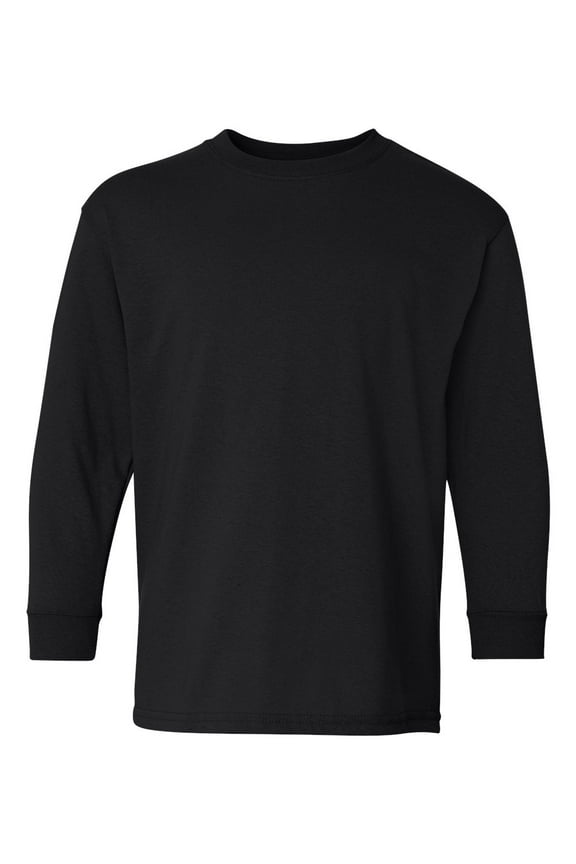 G540B Youth Cotton 5.3 oz. Long-Sleeve T-Shirt (2 PACK)