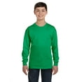 thumbnail image 1 of Gildan G540B Youth Heavy Cotton 100% Cotton Long Sleeve&nbsp;T-Shirt, Irish Green, S, 1 of 4