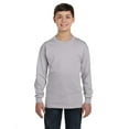 thumbnail image 1 of Gildan G540B Youth Heavy Cotton 100% Cotton Long Sleeve&nbsp;T-Shirt, Sport Grey, XS, 1 of 4