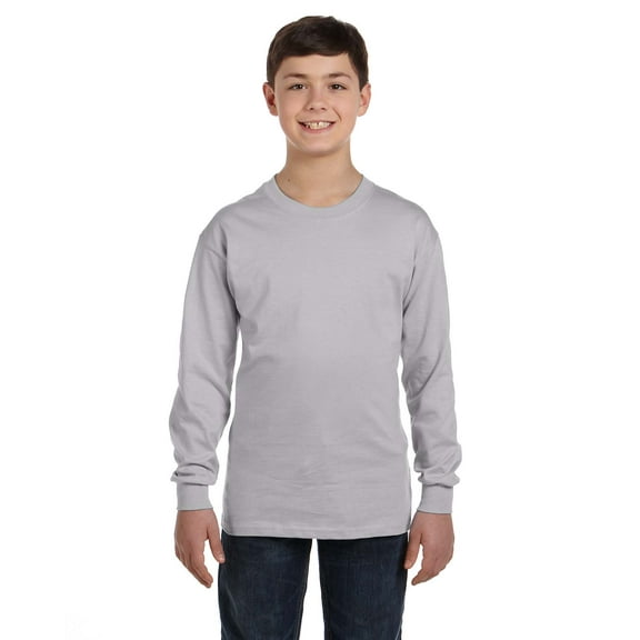 Gildan G540B Youth Heavy Cotton 100% Cotton Long Sleeve T-Shirt