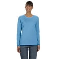 thumbnail image 1 of Gildan G540L Ladies Heavy Cotton 100% Cotton Long Sleeve T-Shirt, 2X, Carolina Blue, 1 of 1