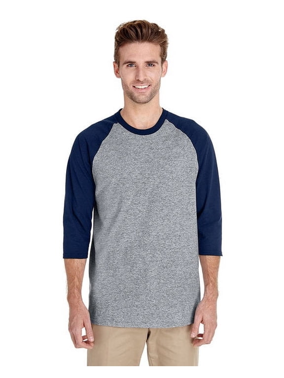 G570 Adult Heavy Cotton 3/4-Raglan Sleeve T-Shirt