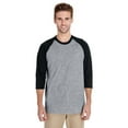 thumbnail image 1 of Gildan G570 Adult Heavy Cotton 3/4-Raglan Sleeve T-Shirt, 1 of 3