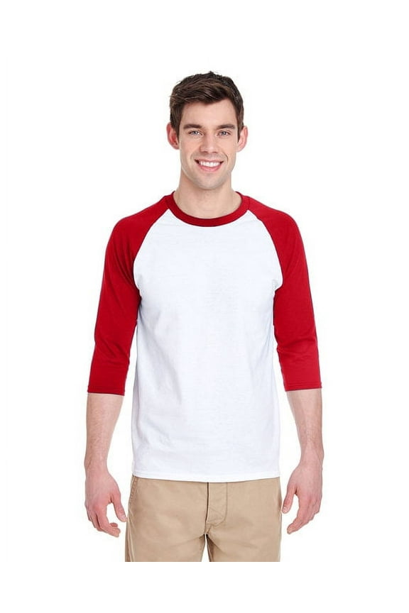 G570 Adult Heavy Cotton 3/4-Raglan Sleeve T-Shirt