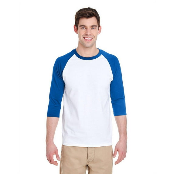 Gildan G570 Adult Heavy Cotton 3/4-Raglan Sleeve T-Shirt