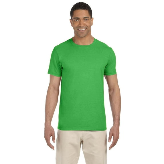 Gildan G640 Adult Softstyle T-Shirt, 2X, ELECTRIC GREEN