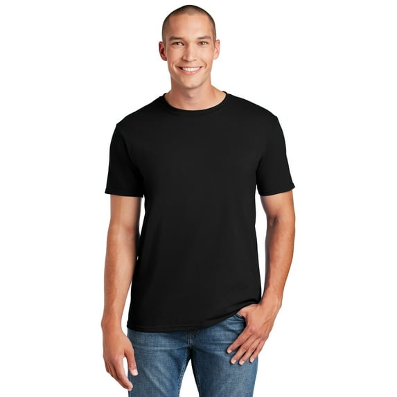 Gildan G640 Adult Softstyle T-Shirt, Black, XL, Pack Of 3, Mens Workout Shirts