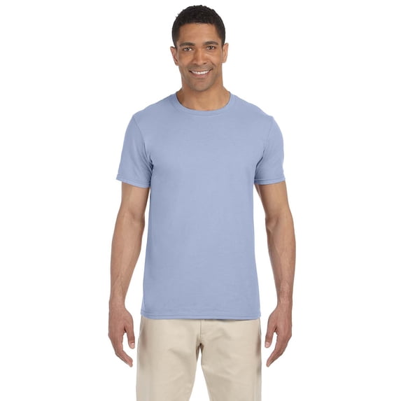 Gildan G640 Adult Softstyle T-Shirt, Light Blue, 2X, Pack Of 2, T-Shirts