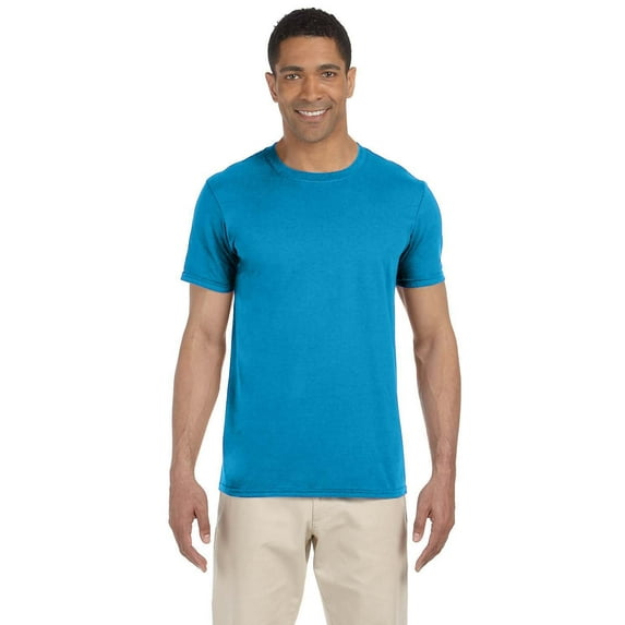 Gildan G640 Adult Softstyle T-Shirt, Sapphire, S, Pack Of 2, T-Shirts