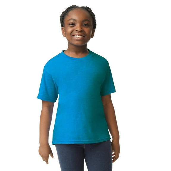Gildan G640B Youth Softstyle T-Shirt-Sapphire-XS