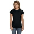 thumbnail image 1 of Gildan G640L Ladies' Softstyle Fitted T-Shirt, Black, 3X, Pack Of 5, Tshirts for Women, 1 of 1