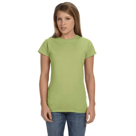 Gildan G640L Ladies' Softstyle Fitted T-Shirt, Kiwi, XL