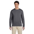 thumbnail image 1 of Gildan G644 Softstyle Long Sleeve T-Shirt, Charcoal, 3X, 1 of 1