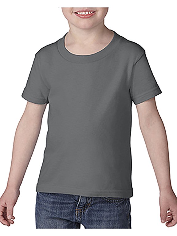 Gildan G645P Toddler Softstyle T-Shirt, 3T, CHARCOAL