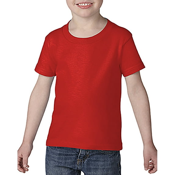 Gildan G645P Toddler Softstyle T-Shirt, 3T, RED