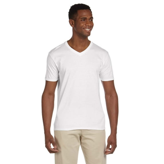 Gildan G64V Softstyle V-Neck T-Shirt, Pack Of 5