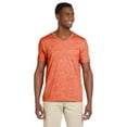 thumbnail image 1 of Gildan G64V Softstyle V-Neck T-Shirt, XL, Heather Orange, 1 of 4