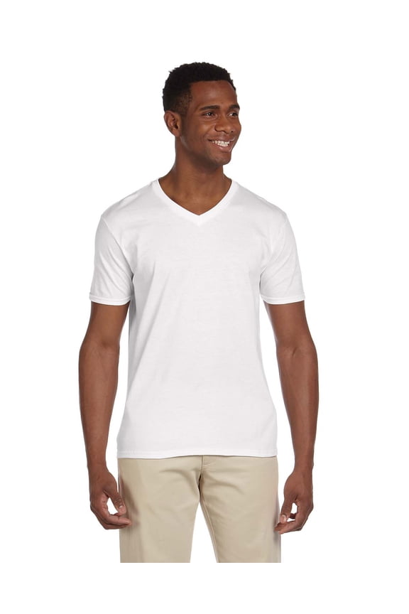 Men's Softstyle Preshrunk Heather V-Neck T-Shirt, Style G64V00