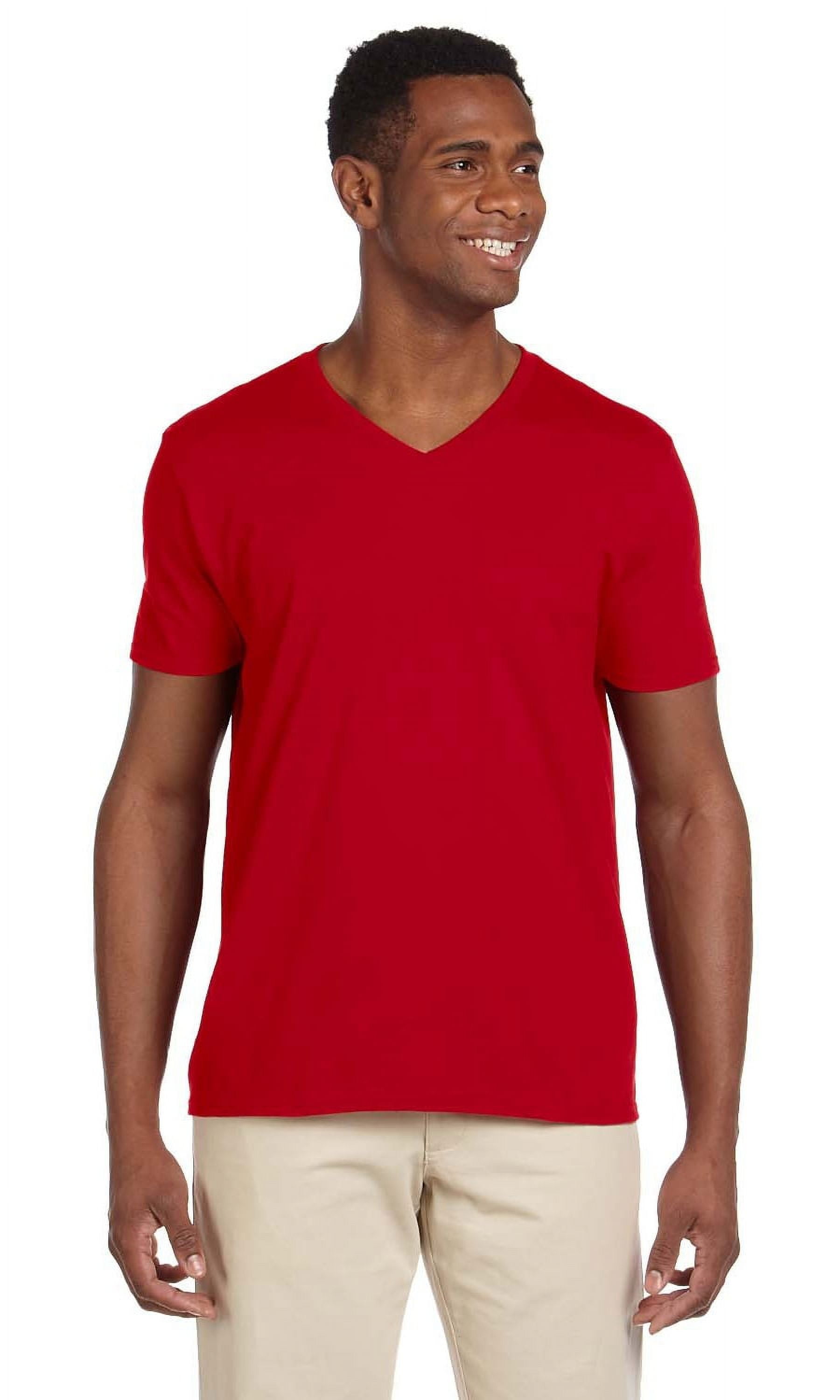 Gildan G64V Softstyle V-Neck T-Shirt - Walmart.com