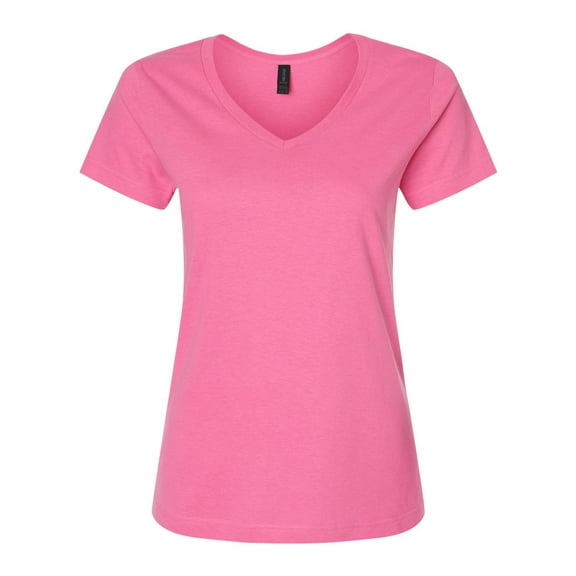 Gildan G64VL Ladies' SoftStyle 4.5 oz. Fitted V-Neck T-Shirt (2 PACK)