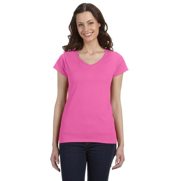 Gildan G64Vl Ladies' Softstyle Fitted V-Neck T-Shirt