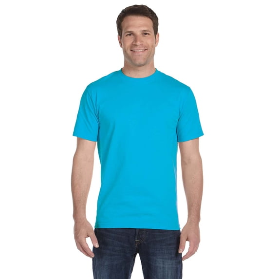 Gildan G800 Adult 50/50 T-Shirt, Carolina Blue, 2X, Pack Of 10, Mens Workout Shirts