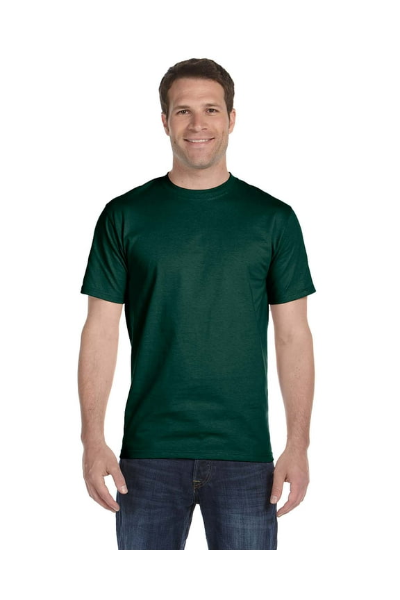 G800 Adult 50/50 T-Shirt, Forest Green, 3X, Pack Of 10, Big and Tall Workout Shirts