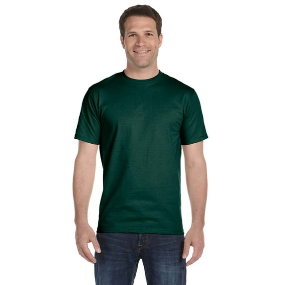 Gildan G800 Adult 50/50 T-Shirt, Forest Green, M, Pack Of 10, Mens Workout Shirts