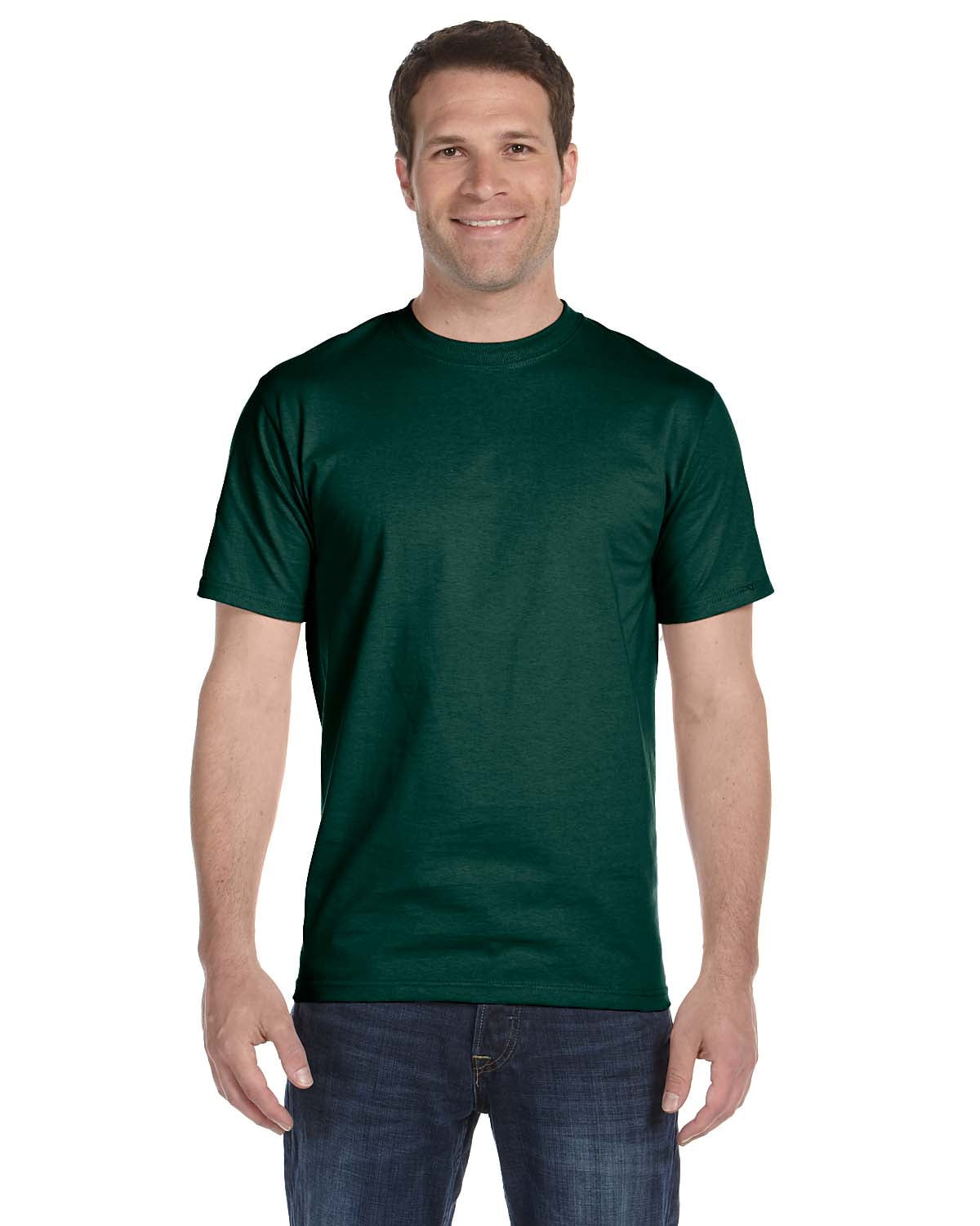 Gildan DryBlend T-Shirt - 50% Cotton 50% Polyester, Soft & Durable Tee (Forest Green, 3XL) - View #8