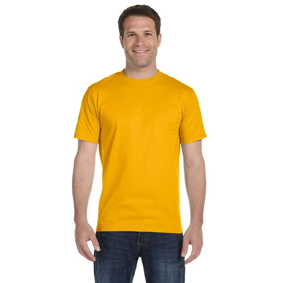 Gildan G800 Adult 50/50 T-Shirt, Gold, XL, Pack Of 12, Mens Workout Shirts