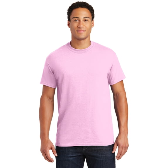 Gildan G800 Adult 50/50 T-Shirt, Light Pink, 2X, Pack Of 10, Mens Workout Shirts